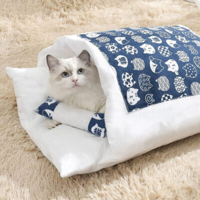 Japanese Cats Bed with Pillow